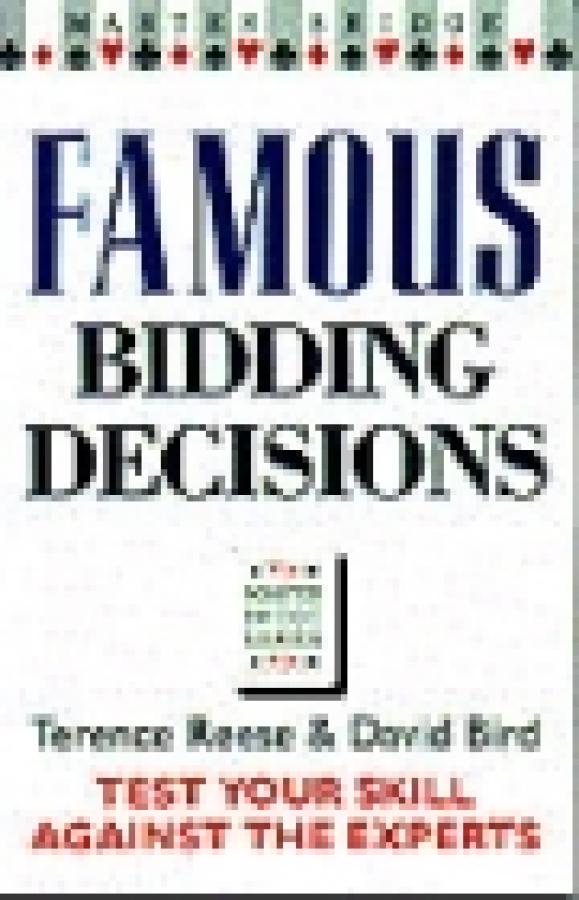 Famous Bidding Decisions - Reese And Bird-Free Shipping Single Copy